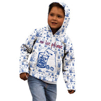 No Ice Please Cat Kid Hoodie Grumpy Cat with Drink Humor