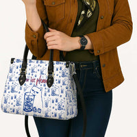 No Ice Please Cat Leather Bag Grumpy Cat with Drink Humor