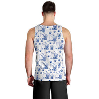 No Ice Please Cat Men Tank Top Grumpy Cat with Drink Humor