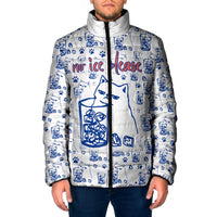 No Ice Please Cat Padded Jacket Grumpy Cat with Drink Humor