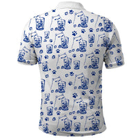 No Ice Please Cat Polo Shirt Grumpy Cat with Drink Humor