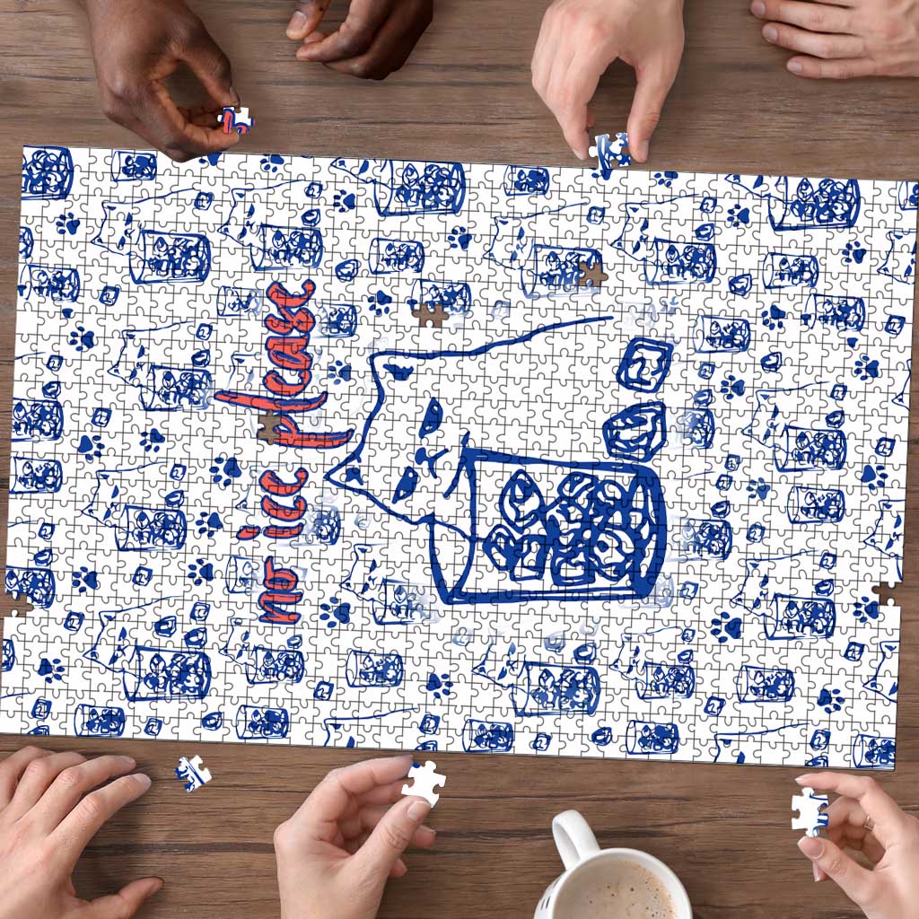 No Ice Please Cat Puzzle Grumpy Cat with Drink Humor