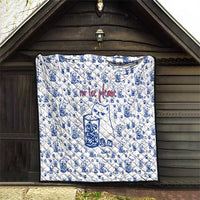 No Ice Please Cat Quilt Grumpy Cat with Drink Humor