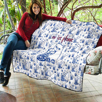 No Ice Please Cat Quilt Grumpy Cat with Drink Humor