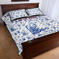 No Ice Please Cat Quilt Bed Set Grumpy Cat with Drink Humor