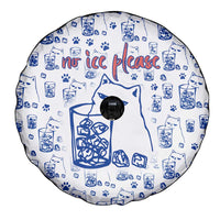 No Ice Please Cat Spare Tire Cover Grumpy Cat with Drink Humor