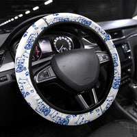 No Ice Please Cat Steering Wheel Cover Grumpy Cat with Drink Humor