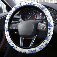 No Ice Please Cat Steering Wheel Cover Grumpy Cat with Drink Humor