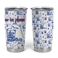 No Ice Please Cat Tumbler Cup Grumpy Cat with Drink Humor