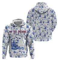 No Ice Please Cat Zip Hoodie Grumpy Cat with Drink Humor