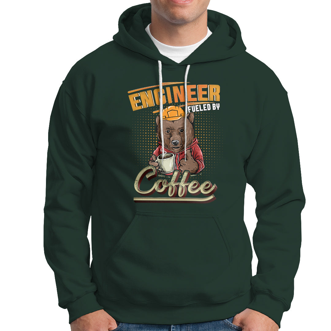 Engineer Hoodie Fueled By Coffee - Wonder Print Shop