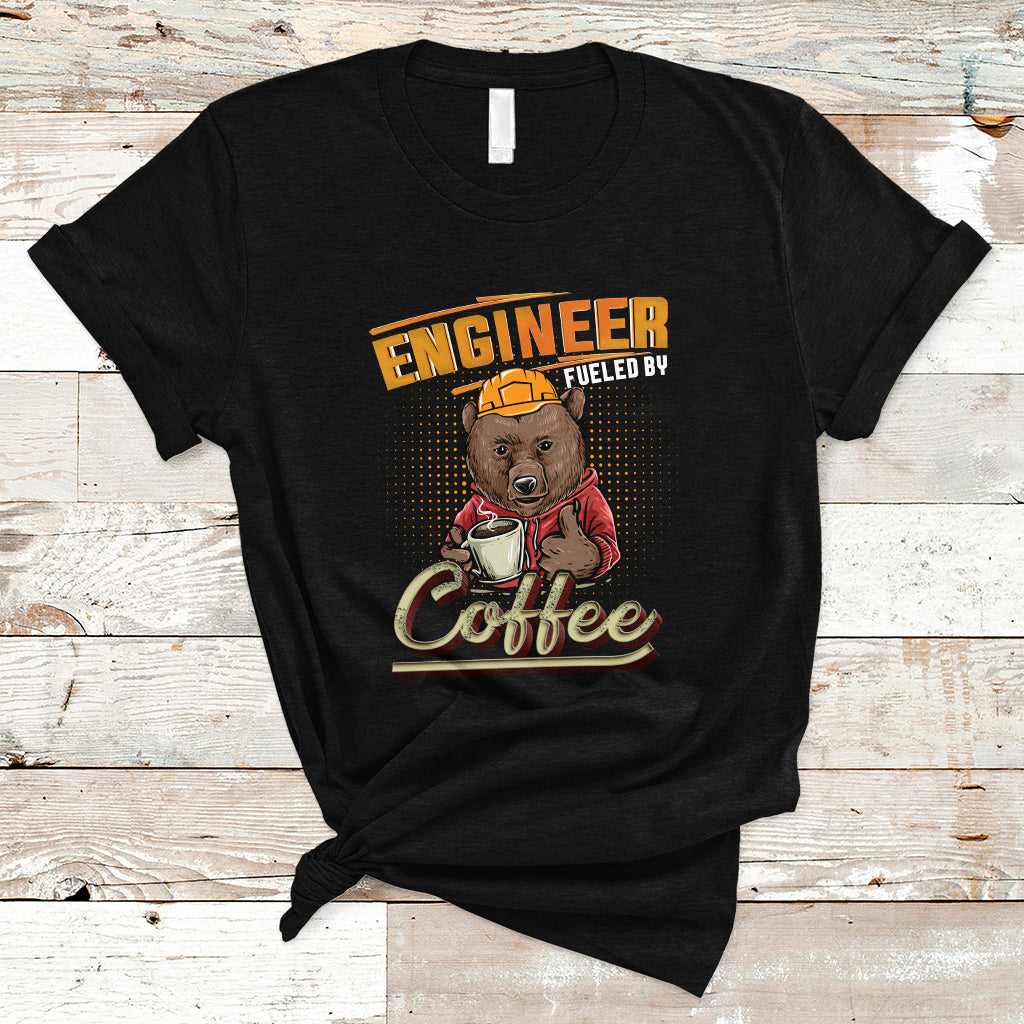 Engineer T Shirt Fueled By Coffee - Wonder Print Shop