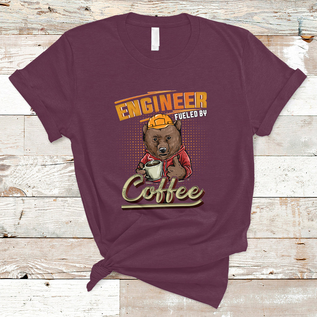 Engineer T Shirt Fueled By Coffee - Wonder Print Shop