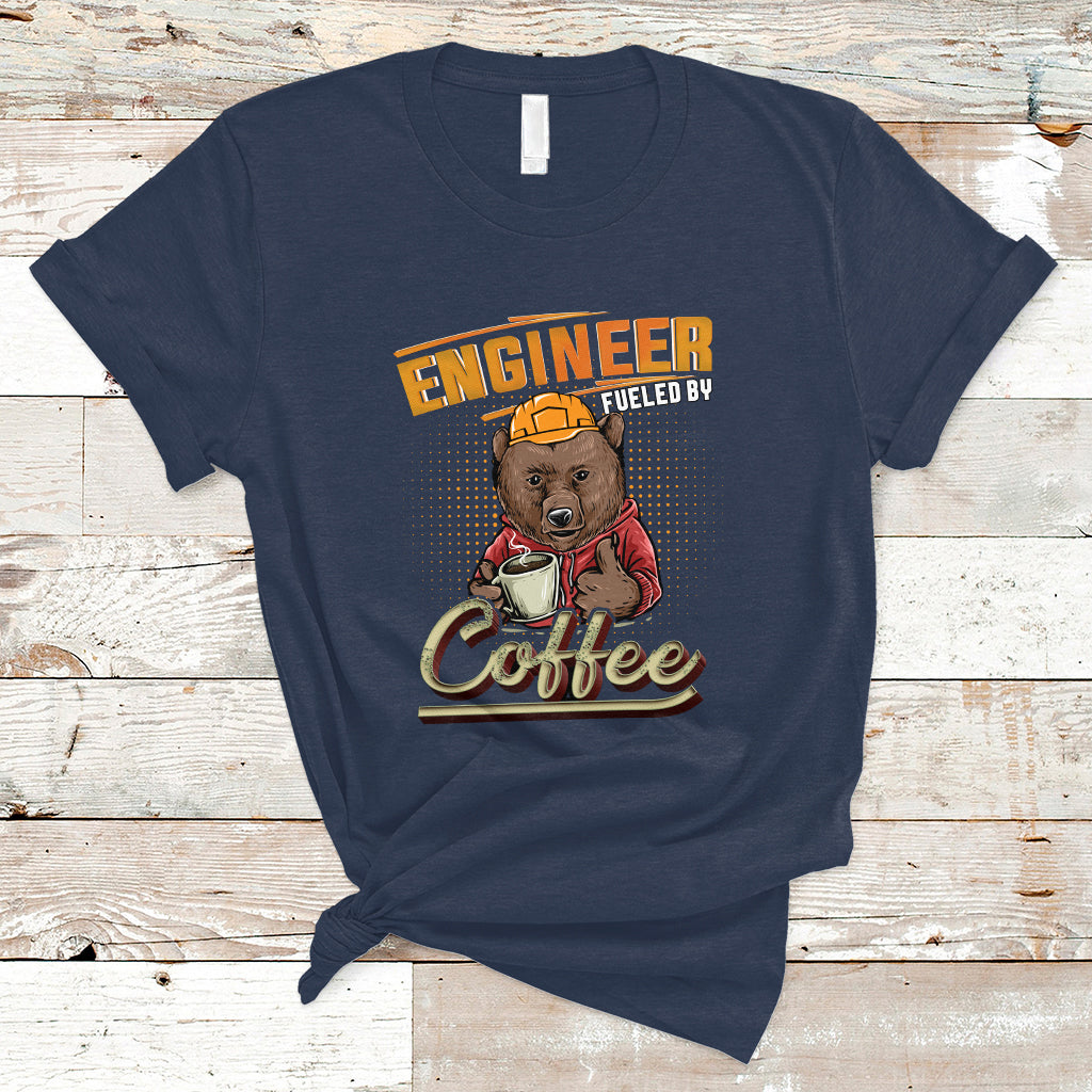 Engineer T Shirt Fueled By Coffee - Wonder Print Shop