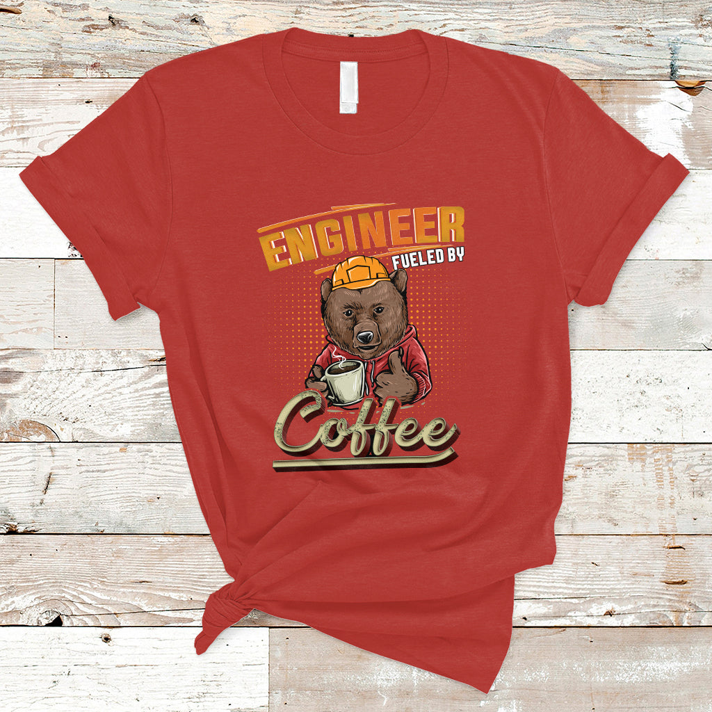 Engineer T Shirt Fueled By Coffee - Wonder Print Shop