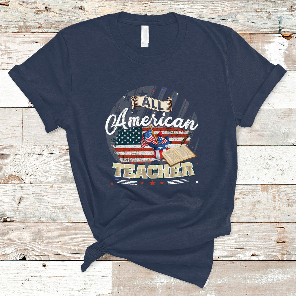 All American Teacher T Shirt - Wonder Print Shop