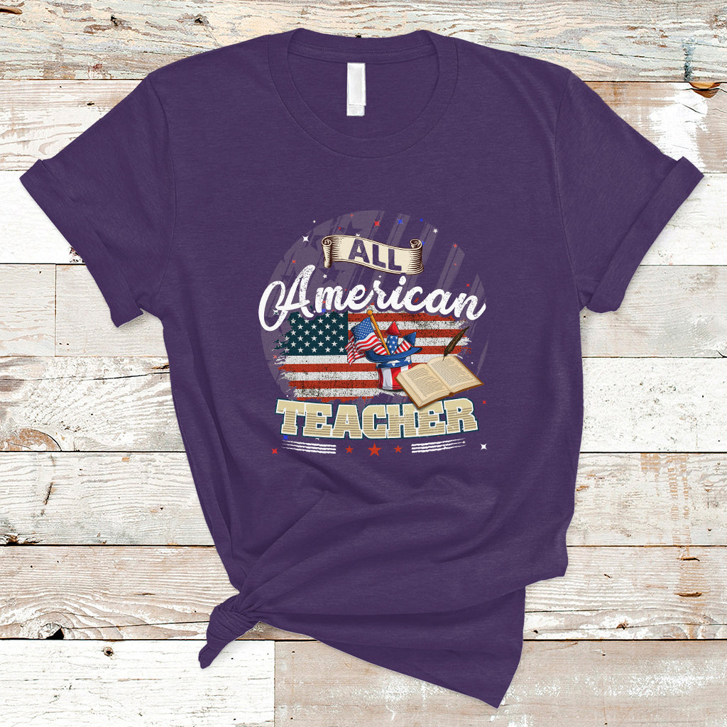 All American Teacher T Shirt - Wonder Print Shop