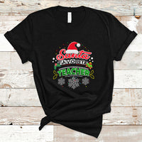 Santa Favorite Teacher T Shirt Christmas Gift for Teachers - Wonder Print Shop