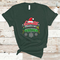 Santa Favorite Teacher T Shirt Christmas Gift for Teachers - Wonder Print Shop