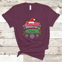 Santa Favorite Teacher T Shirt Christmas Gift for Teachers - Wonder Print Shop