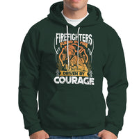 Firefighter Hoodie Fueled By Fire Driven By Courage - Wonder Print Shop