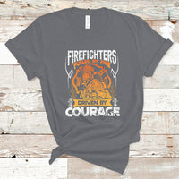 Firefighter T Shirt Fueled By Fire Driven By Courage - Wonder Print Shop