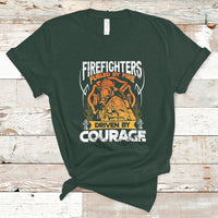 Firefighter T Shirt Fueled By Fire Driven By Courage - Wonder Print Shop