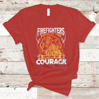 Firefighter T Shirt Fueled By Fire Driven By Courage - Wonder Print Shop