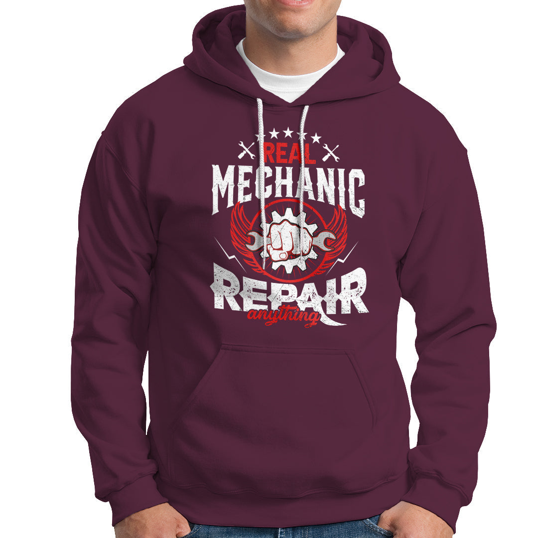 Real Mechanic Hoodie Repair Anything - Wonder Print Shop