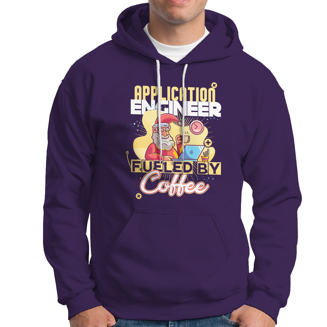 Application Engineer Hoodie Fueled By Coffee - Wonder Print Shop