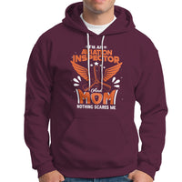 Aviation Inspector Mom Hoodie Nothing Scared Me - Wonder Print Shop
