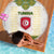 Tunisia Flag Traditional Tribal Pattern Green and White Pullover Beach Blanket with National Crest and Emblem