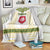 Tunisia Flag Traditional Tribal Pattern Green and White Pullover Blanket with National Crest and Emblem