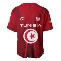 Tunisia National Flag Baseball Jersey with Crescent Star Emblem and Red Sport Design