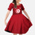 Tunisia National Flag Family Matching Summer Maxi Dress and Hawaiian Shirt with Crescent Star Emblem and Red Sport Design
