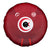 Tunisia National Flag Spare Tire Cover with Crescent Star Emblem and Red Sport Design