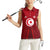 Tunisia National Flag Women Sleeveless Polo Shirt with Crescent Star Emblem and Red Sport Design