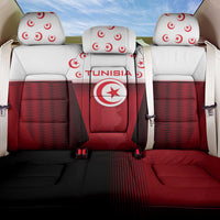 Tunisia Patriotic Back Car Seat Cover with National Crest, Crescent Star and Country Map
