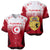 Tunisia Patriotic Baseball Jersey with National Crest, Crescent Star and Country Map