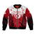 Tunisia Patriotic Bomber Jacket with National Crest, Crescent Star and Country Map