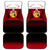 Tunisia Patriotic Car Mats with National Crest, Crescent Star and Country Map