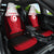 Tunisia Patriotic Car Seat Cover with National Crest, Crescent Star and Country Map