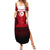 Tunisia Patriotic Family Matching Summer Maxi Dress and Hawaiian Shirt with National Crest, Crescent Star and Country Map