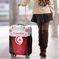 Tunisia Patriotic Luggage Cover with National Crest, Crescent Star and Country Map