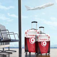 Tunisia Patriotic Luggage Cover with National Crest, Crescent Star and Country Map