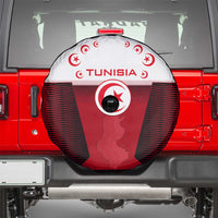 Tunisia Patriotic Spare Tire Cover with National Crest, Crescent Star and Country Map