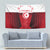 Tunisia Patriotic Tapestry with National Crest, Crescent Star and Country Map