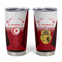 Tunisia Patriotic Tumbler Cup with National Crest, Crescent Star and Country Map