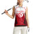 Tunisia Patriotic Women Sleeveless Polo Shirt with National Crest, Crescent Star and Country Map