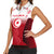 Tunisia Patriotic Women Sleeveless Polo Shirt with National Crest, Crescent Star and Country Map